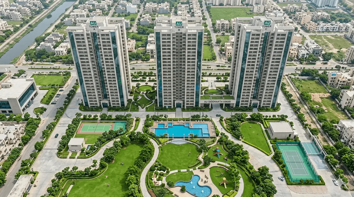 AU Siddharth Vihar Ghaziabad | 3 & 5 BHK Luxury Apartments & Amenities